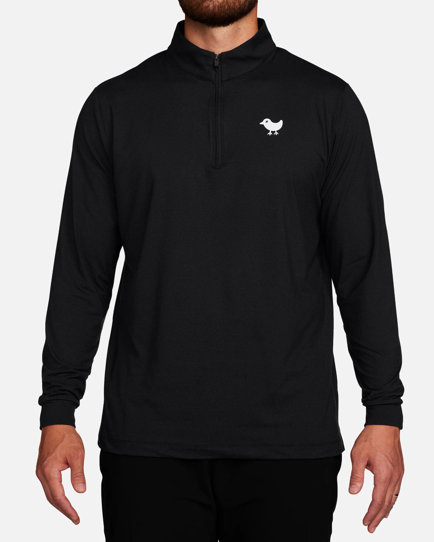 Quarter Zip Pullover - Black