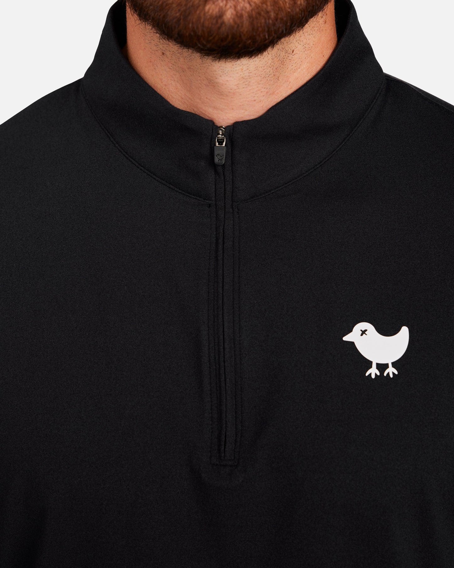 Quarter Zip Pullover - Black