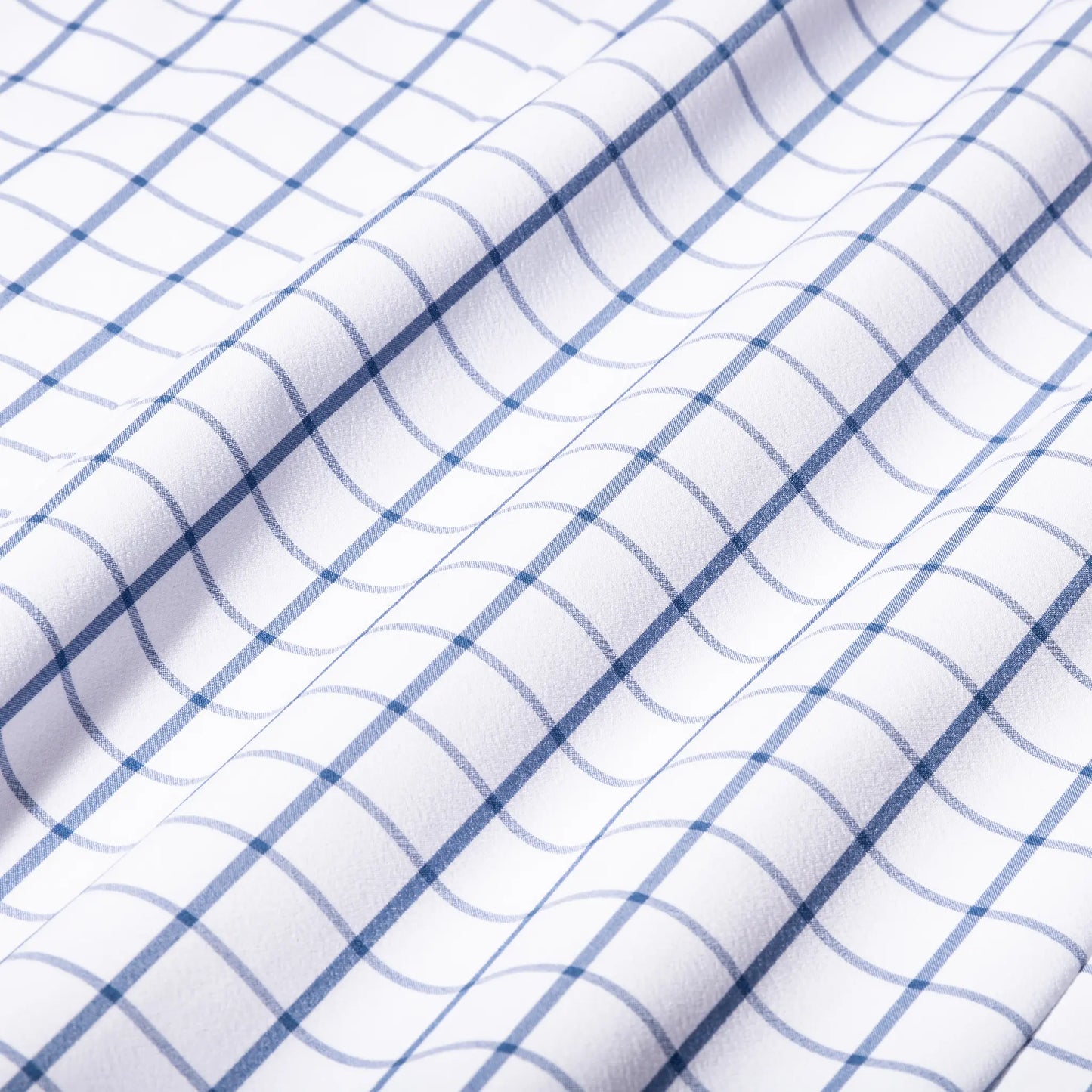 Leeward Dress Shirt - White Navy Windowpane