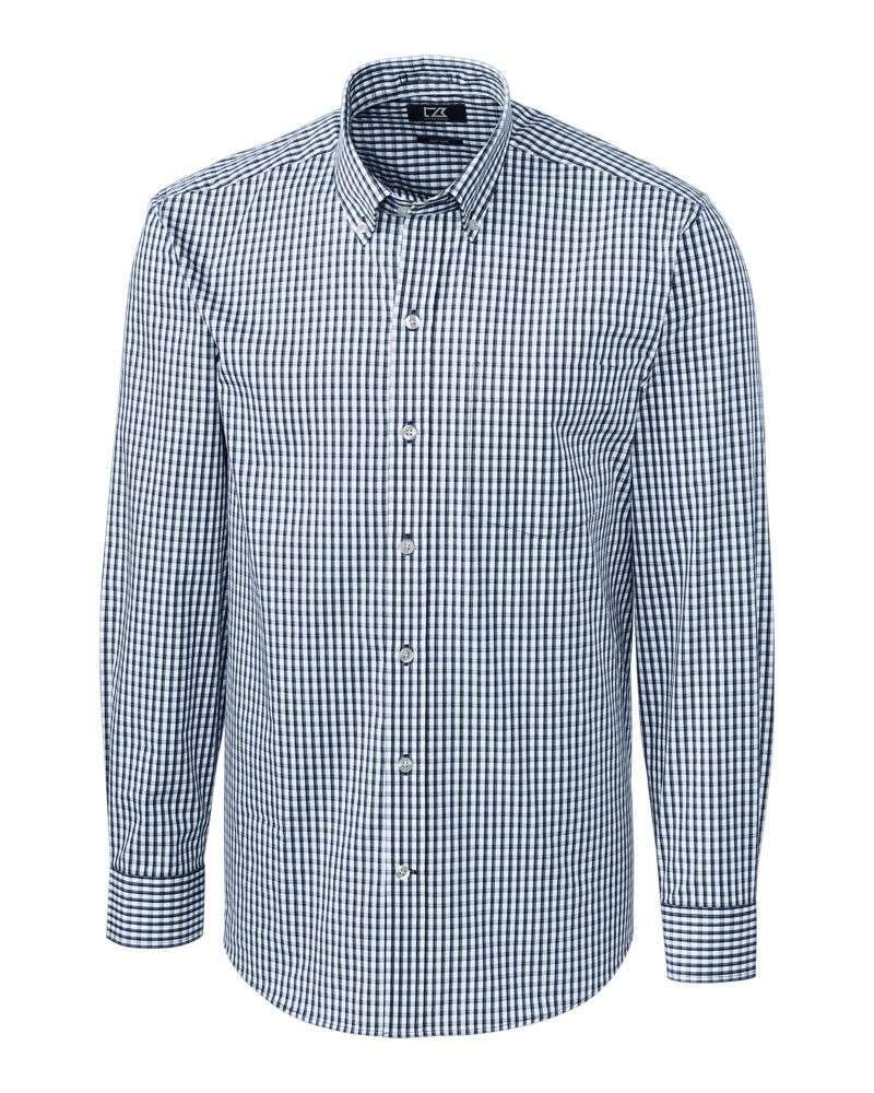 Easy Care Stretch Gingham Button Up