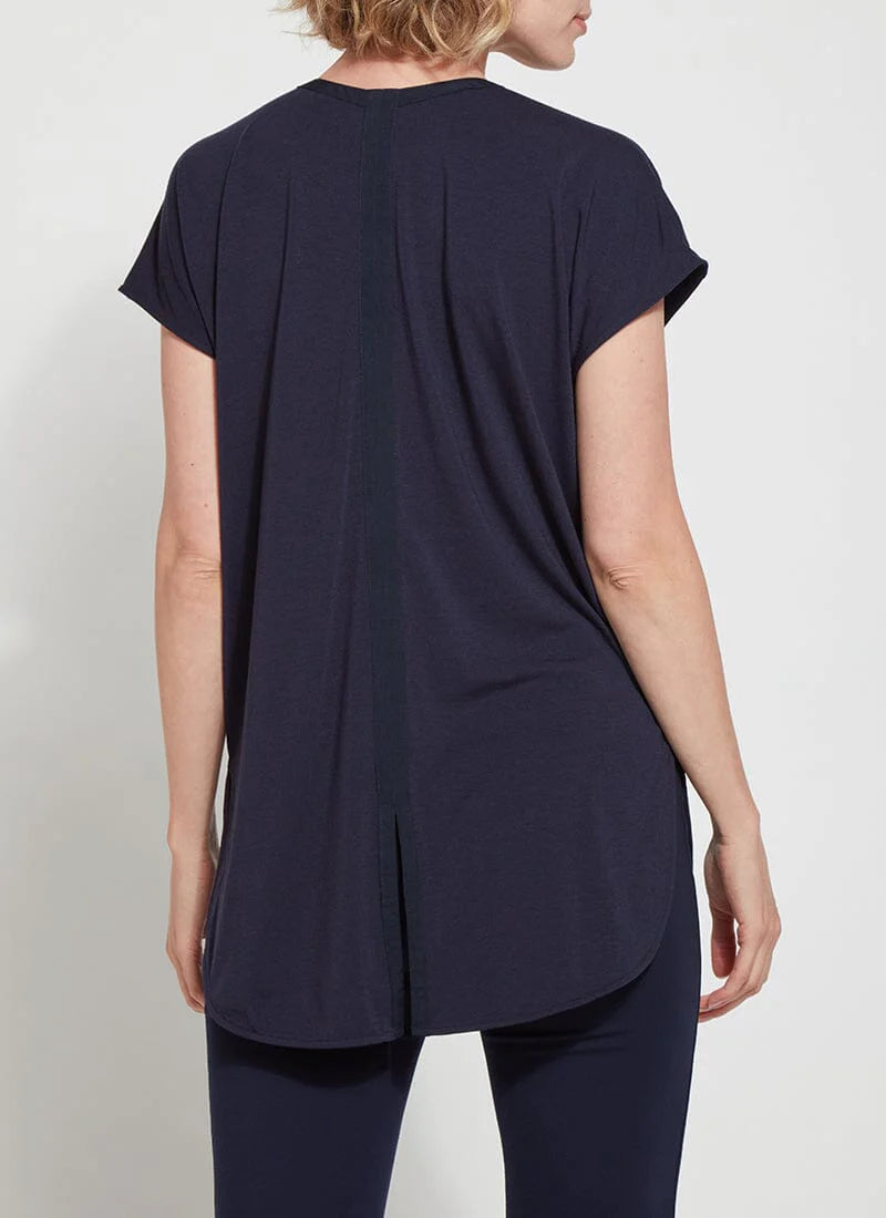 Gina V-Neck Top - True Navy