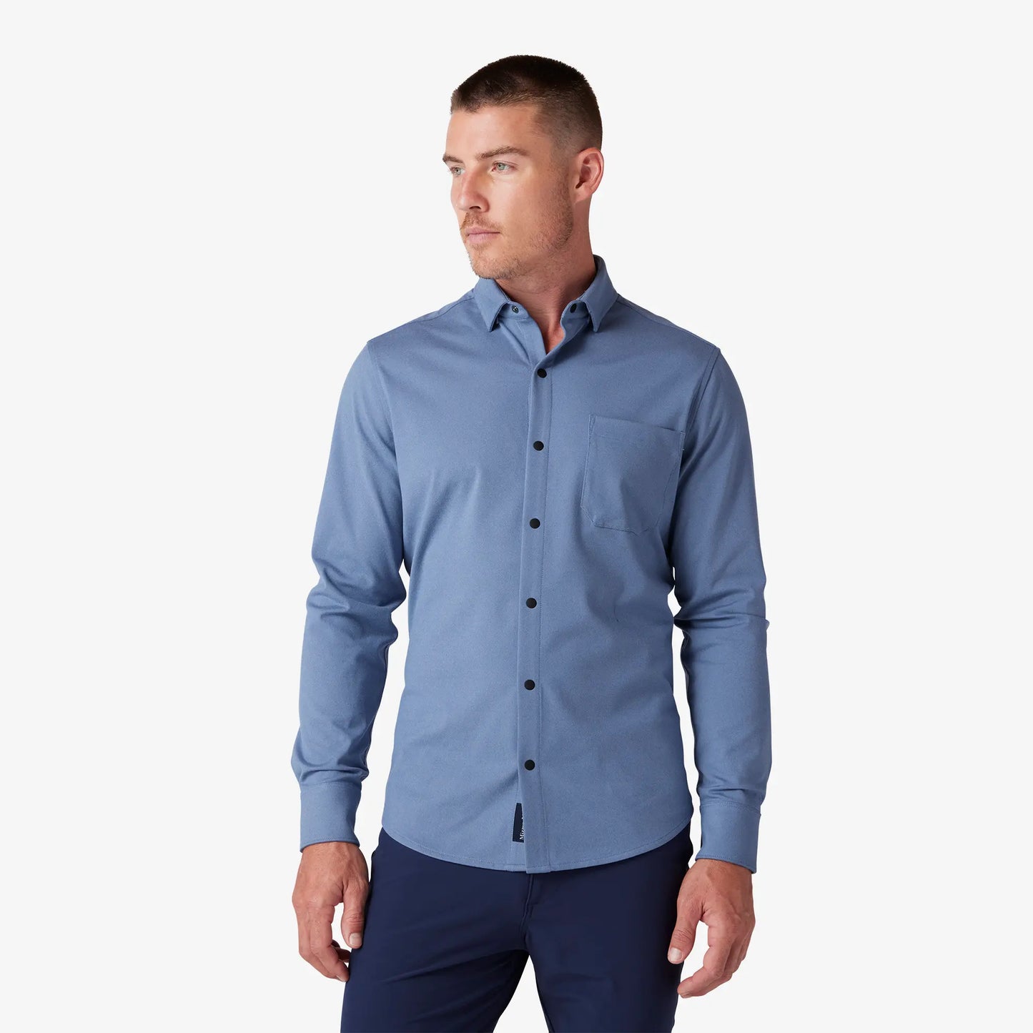 Nolan Dress Shirt - Coastal Fjord Heather