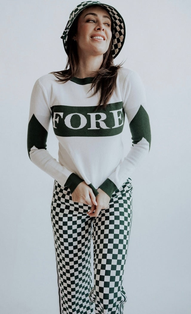 Fore Sweater - Pink/White