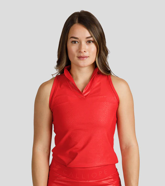 Lucky In "Leather" Polo - Red