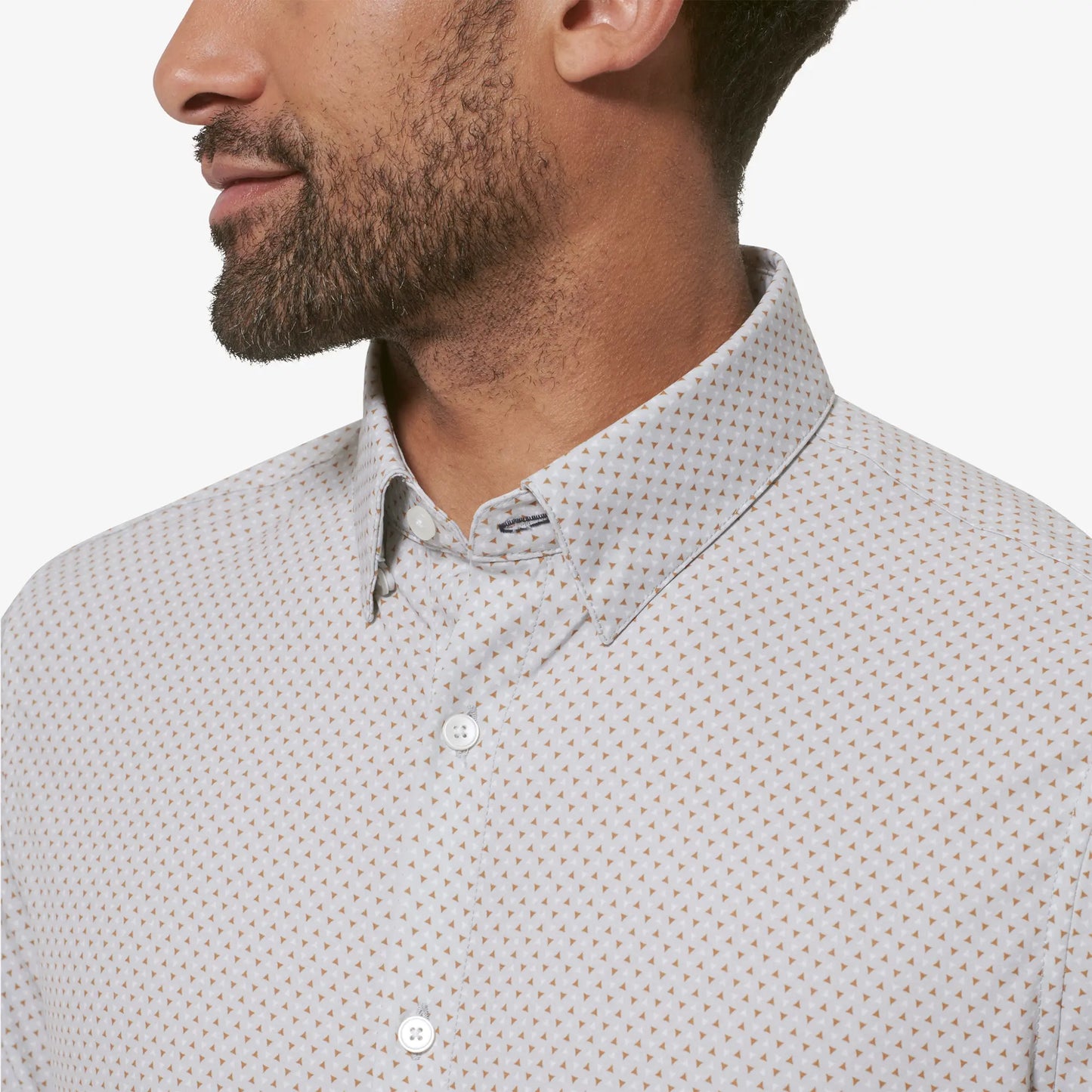 Leeward Dress Shirt - Micro Chip Geo Print