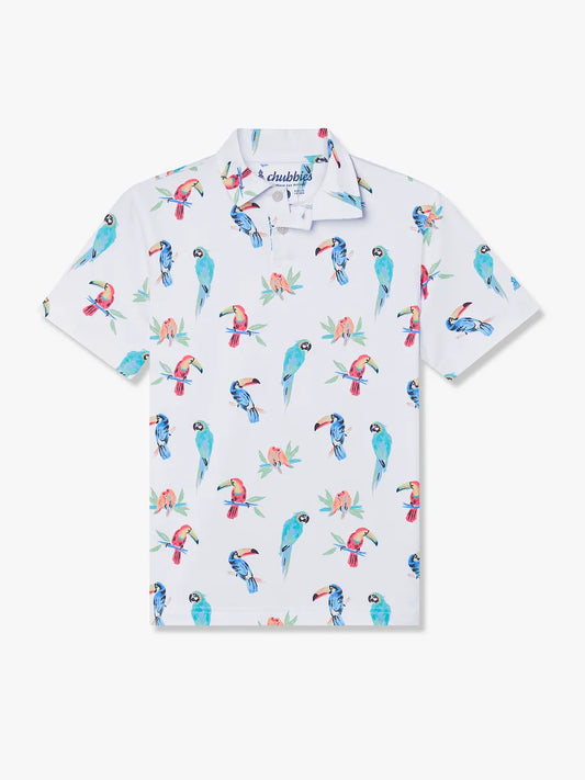 The Dude Wheres Macaw Youth Performance Polo