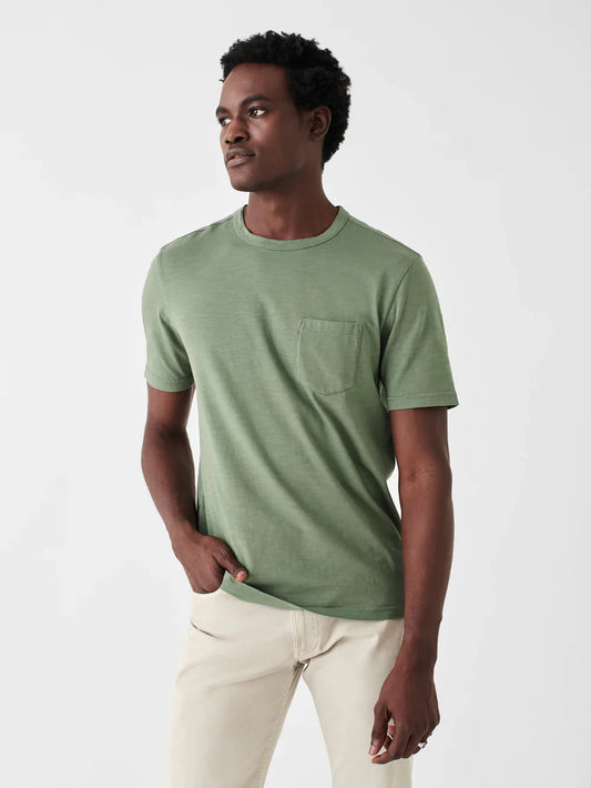 Sunwashed Pocket Tee - Vail Green