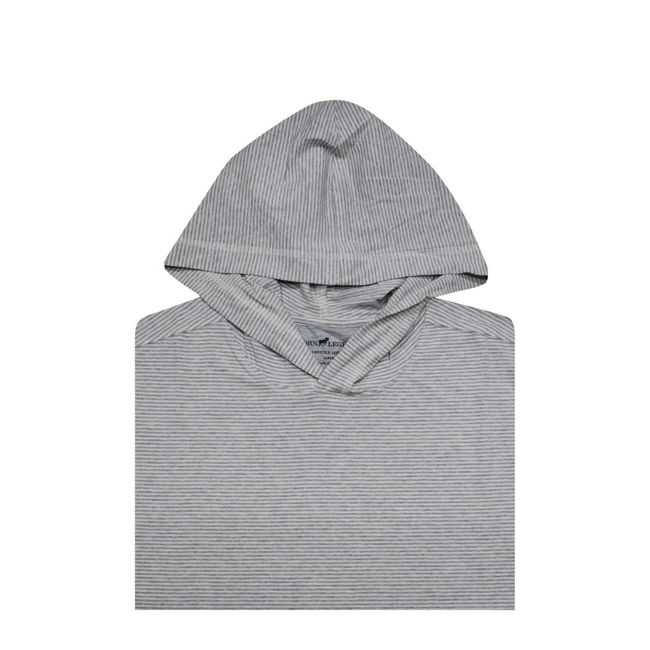 Heathered Blended Stripe Hoodie