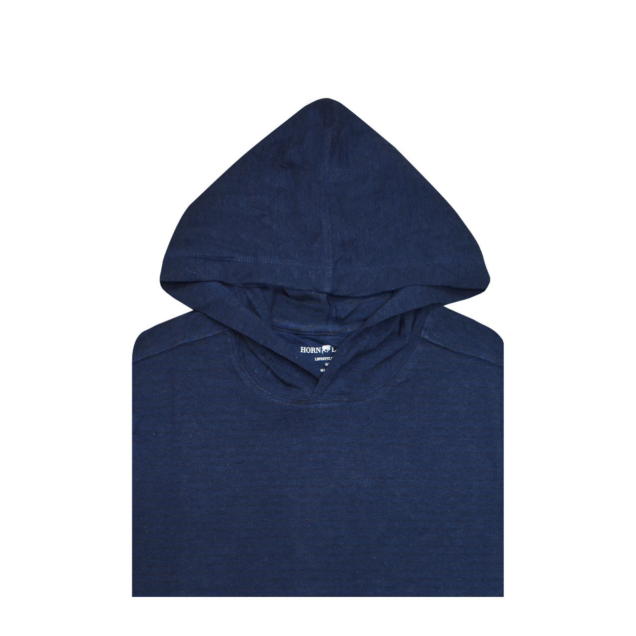 Blended Stripe Hoodie Navy