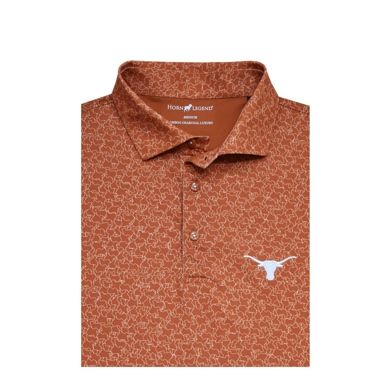 Texas Longhorns State Inspired Jigsaw Polo