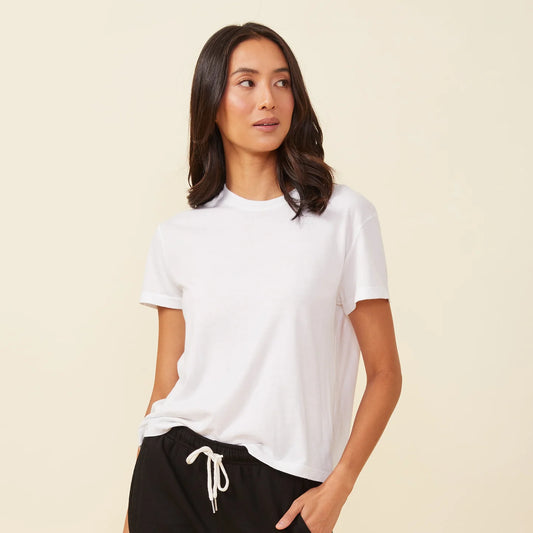 Basic Crew Neck Tee - White