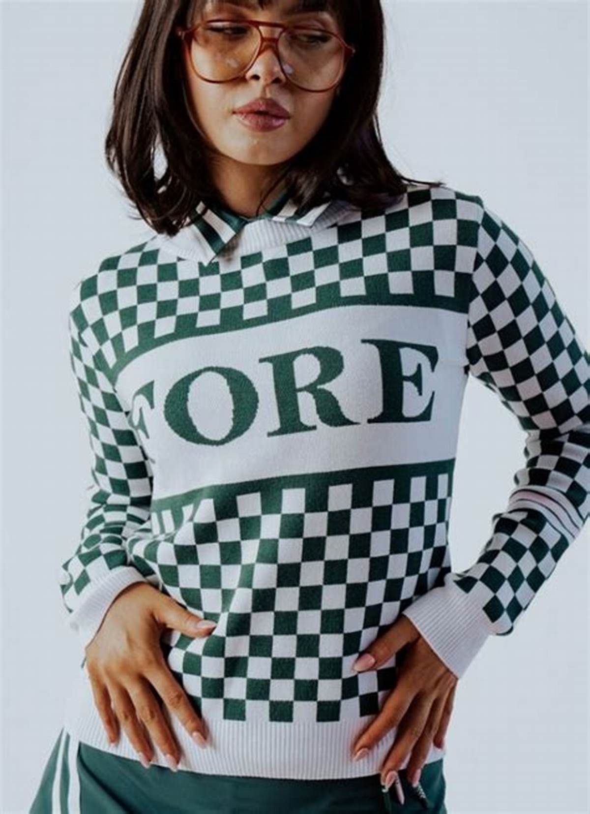 Fore Sweater - Green Checkered