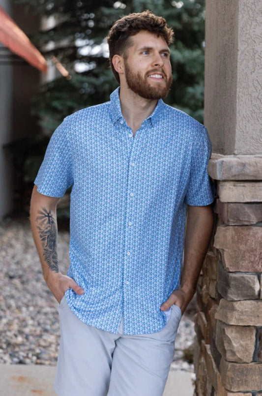 Halyard Dress Shirt - Cyan Cards