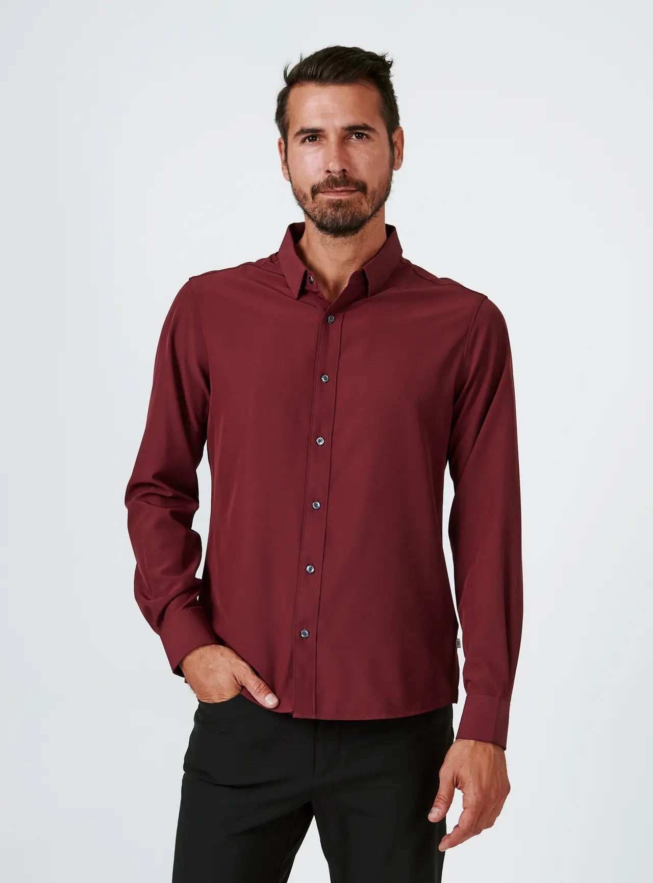 Liberty Long Sleeve Shirt - Maroon