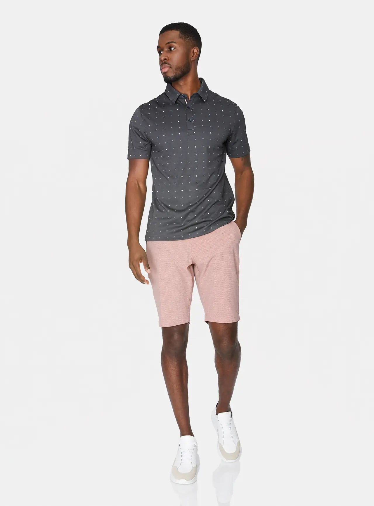 Spence Pima Polo - Charcoal