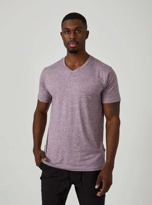 Core V-Neck Tee - Dusty Rose