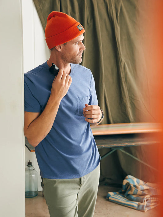 Sunwashed Pocket Tee - Typhoon Blue