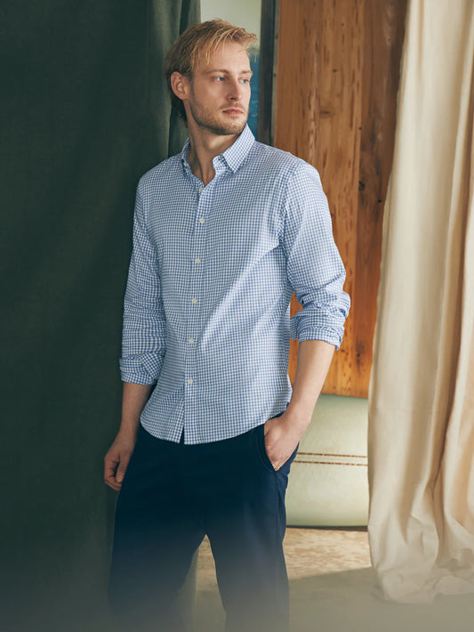 Movement Shirt - Light Blue Gingham