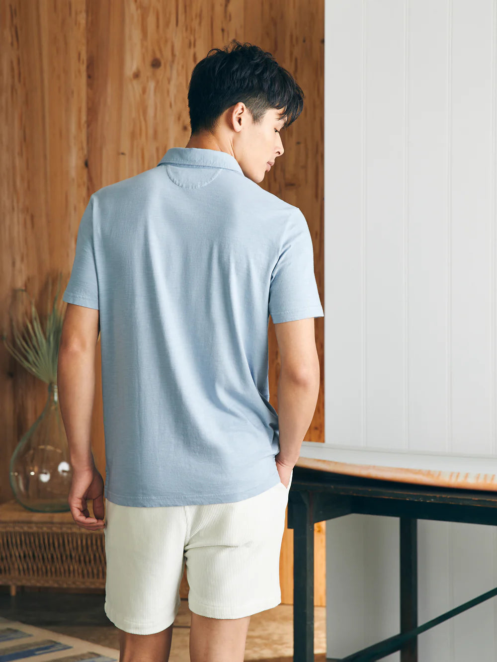 Sunwashed T-shirt Polo - Blue Breeze