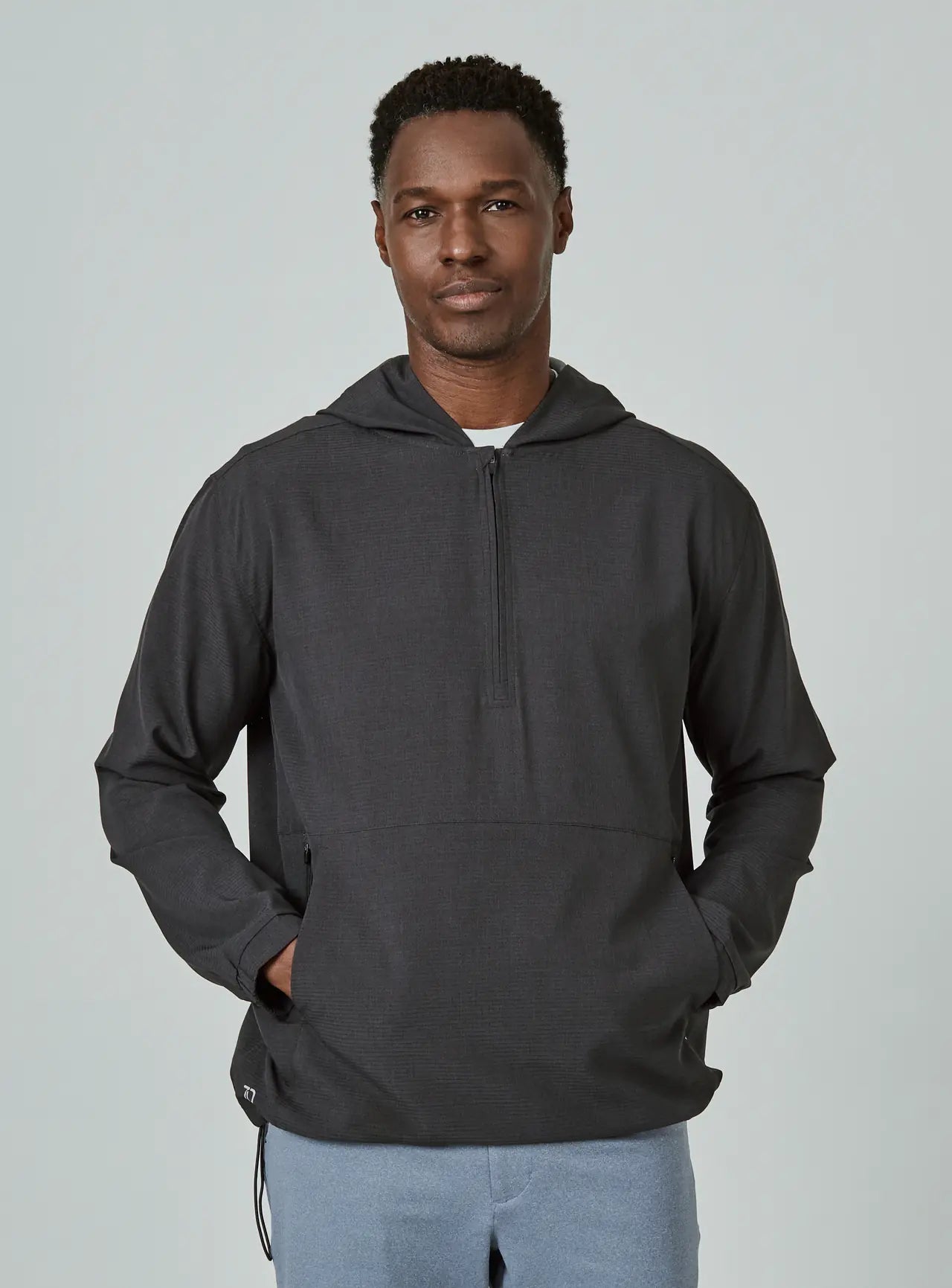 Oxygenate Quarter Zip Hoodie - Charcoal