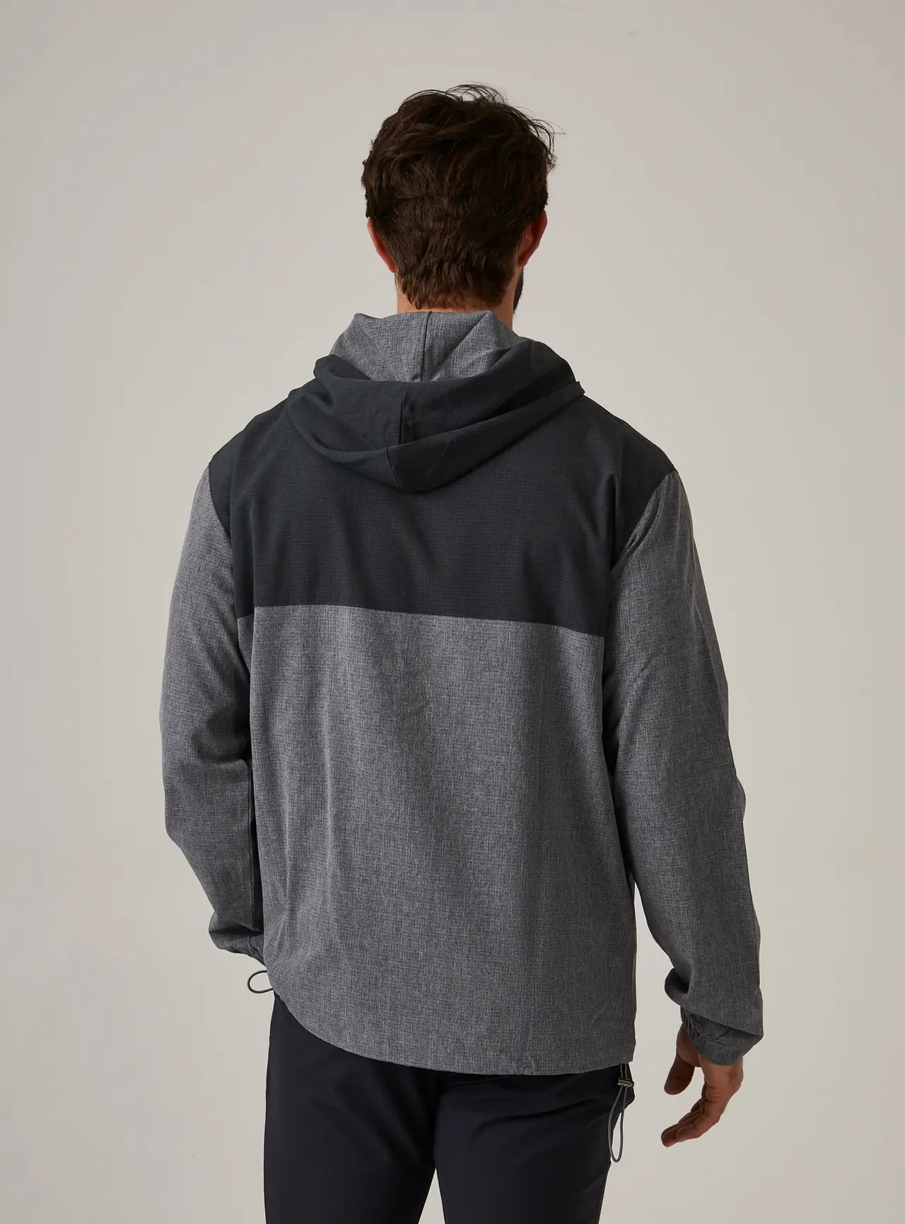 Oxygenate Two-Toned Full Zip Hoodie - Grey