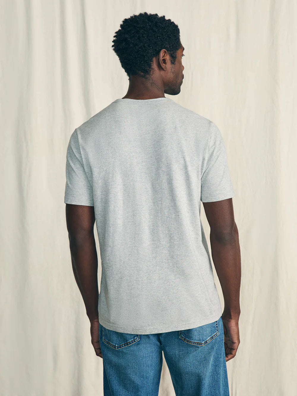 Sunwashed Pocket Tee - Heather Grey