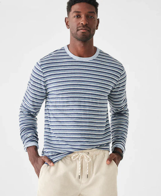 Cloud Long Sleeve Reversible - Marine Ivory Stripe