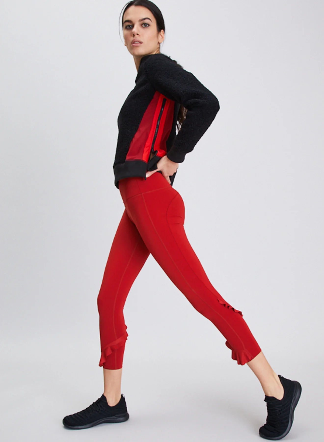 Ruffle Legging - Red