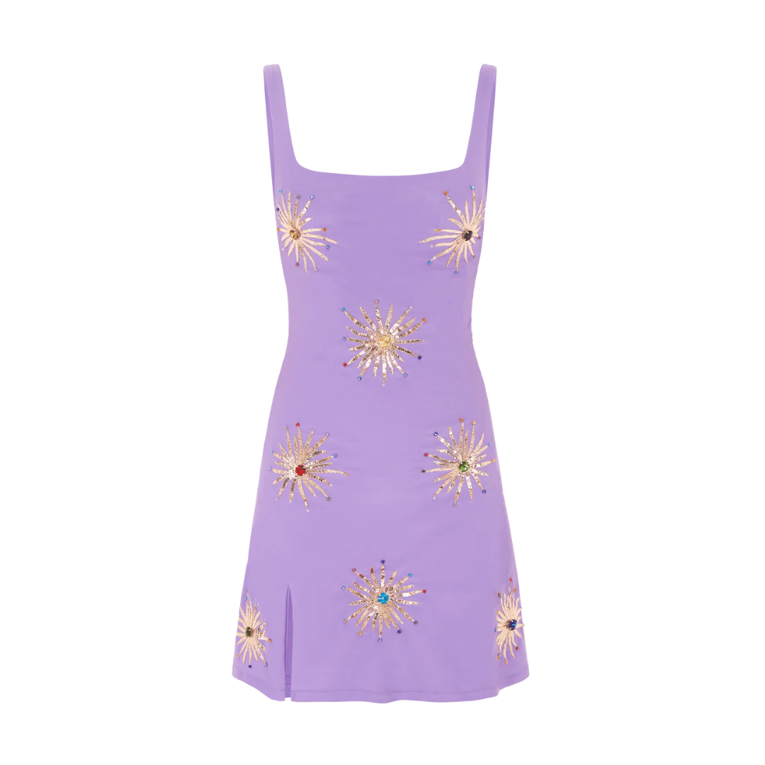 Iris Crystal Lilac Party Dress