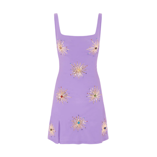 Iris Crystal Lilac Party Dress