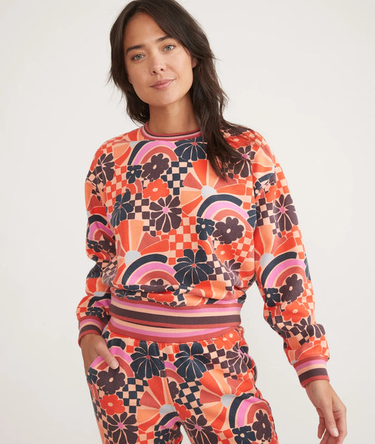 Anytime Sweatshirt - Groovy Floral