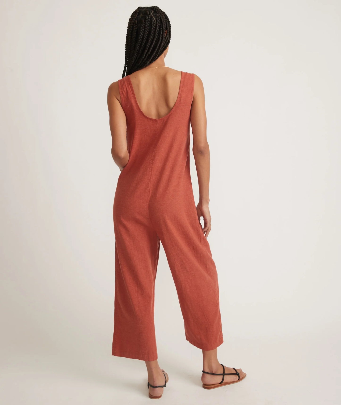 Sydney Beach Jumpsuit - Baked Clay