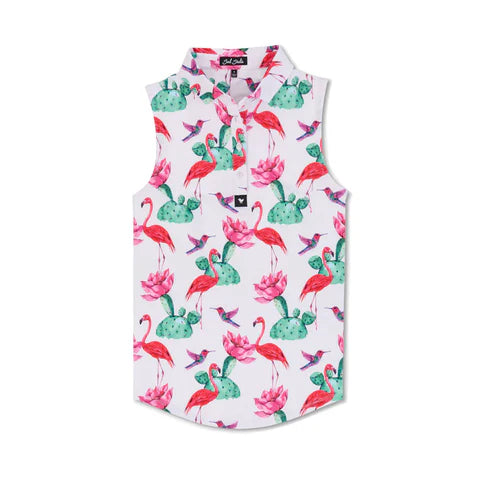 Flock With Me Sleeveless Polo