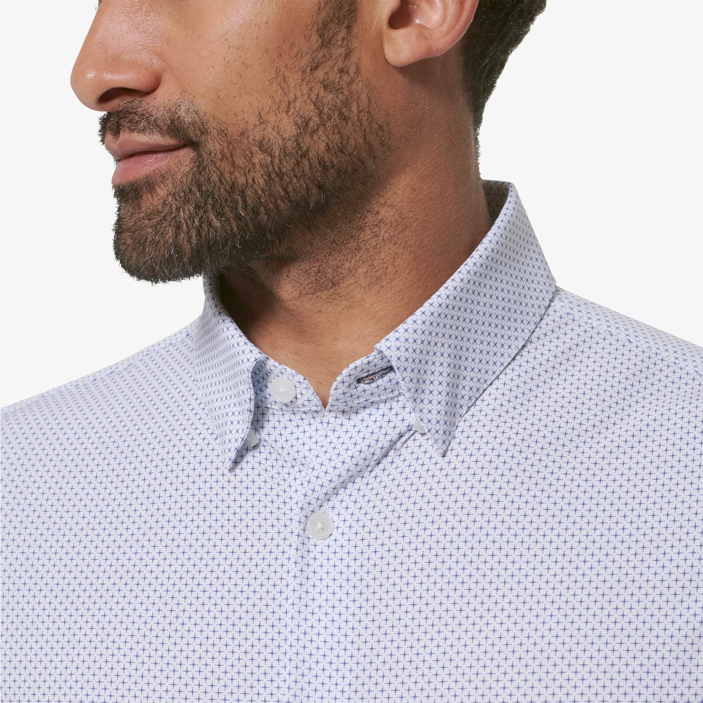 Leeward Dress Shirt - White Plus Print