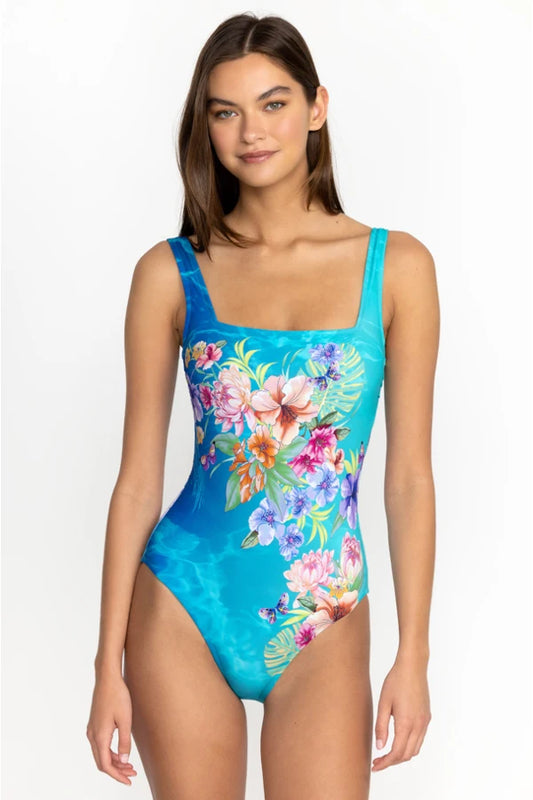 WATER TROPIC SQUARE NECK ONE PIECE