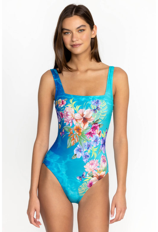 Water Tropic Square Neck One Piece