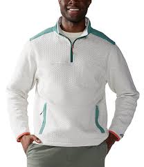 The Big Sur Quilted Quarter Zip Pullover