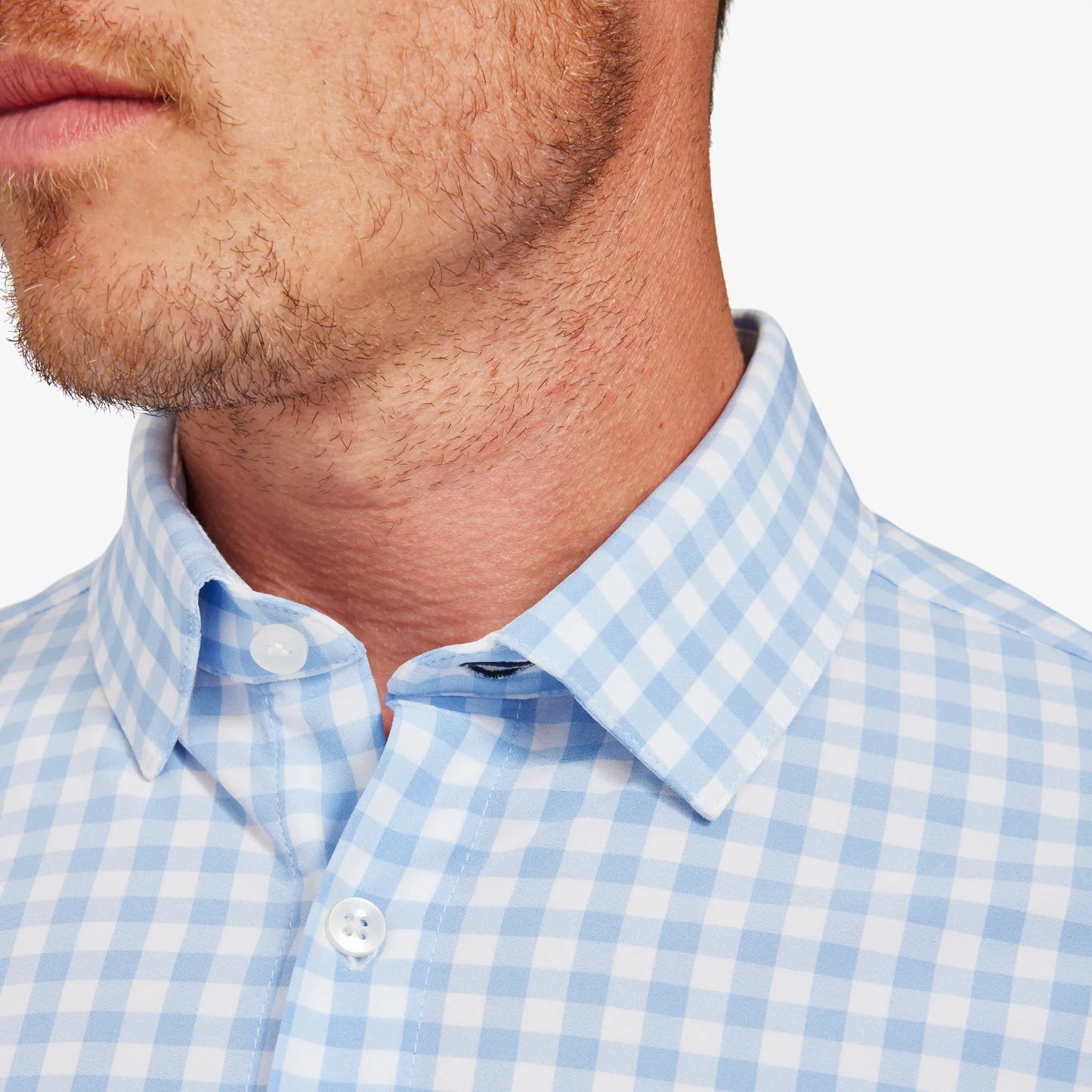 Leeward Dress Shirt - Light Blue Gingham