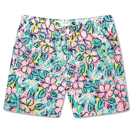 The Vacation Blooms 5.5" Swim Trunk