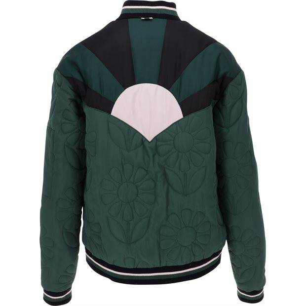 Ladies Fore All Blooming Bomber Outerwear in Green