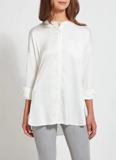 The Eco Satin Shirt - Off White