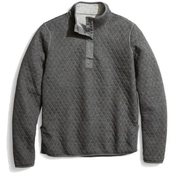 Corbet Reversible Pullover - Charcoal/Heather Grey