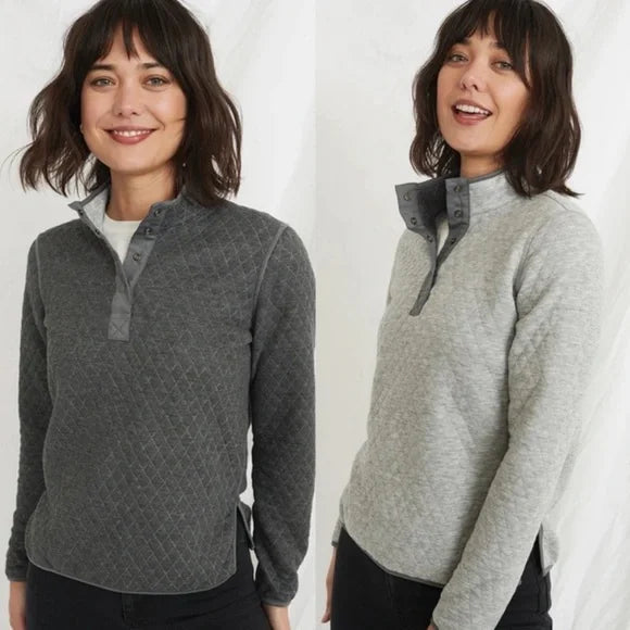 Corbet Reversible Pullover - Charcoal/Heather Grey - Schlegel's