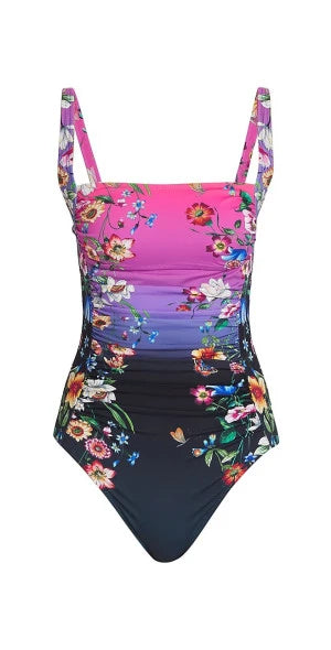 Floral Ruched One Piece