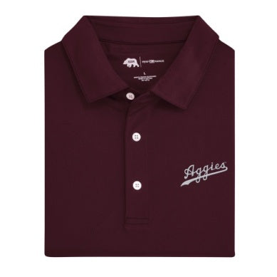 SOLID AGGIES PERFORMANCE POLO