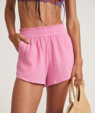 CORINNE DOUBLE CLOTH SHORT Pink