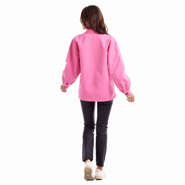 Whitman Felt Shacket - Pink