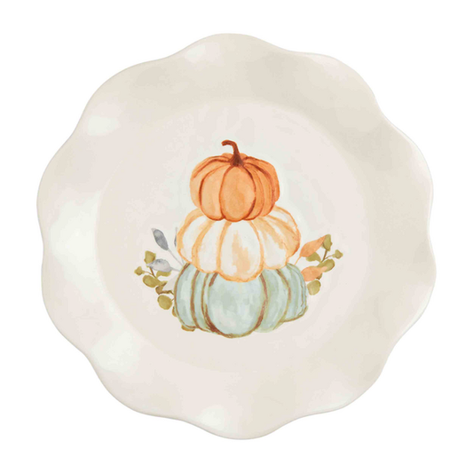 Stacked Pumpkins Salad Plate