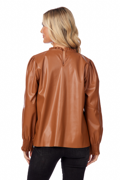 Putnam Leather Top - Tan