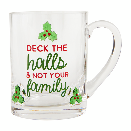 Deck The Halls Icon Glass Mug